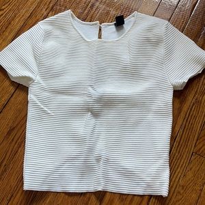 White crop top